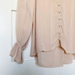 Joie Pink Silk Bolona V Neck Blouse Photo 1