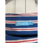 J. McLaughlin red striped ruffle asymmetrical dress small Photo 4