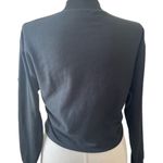 Abound  sweater crop teddy bear long
sleeve crew neck NWT top black Sz Small Photo 8