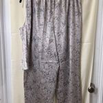 Victoria's Secret Gray Snake Print Satin Pajama Set Tank Top & Pants Loungewear L Photo 2