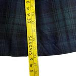 Le Suit  Petite Plaid Skirt 2 piece Suit Green Blue Black Size 8P Preppy Classic Photo 10