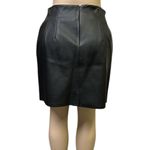 Vintage Original Generra Duralife Black Zip Pocket Vegan Leather Mini Skirt 10 Photo 3