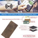 RFID Blocking Mens Genuine leather Bifold Long Wallet Photo 3
