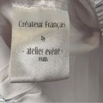 Atelier‎ Evene Paris Elegant Blue and White Women's pleated blouse sz small Photo 8