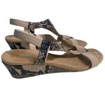 Alfani  Vacanzaa Step Flex Women's Faux Leather Wedge Sandals Snake Print Sz 7.5 Photo 3