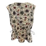 The North Face Women Large Vintage Zip Up Sweater Vest Fleece 90s Leaves Pattern Photo 6