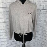 Calvin Klein CK One by  crop hoodie sleepwear w/drawstring tie Sz S Photo 0