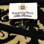 Metallic Gold and Black Knit Sweater Size 42 Photo 9