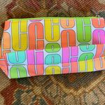 Clinique NWOT:  Multicolor Logo makeup bag Photo 0