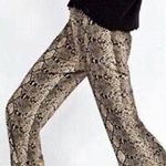 ZARA  Snake Print Mid Rise Flare Leg Photo 1