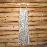 Mac Duggal  6153 Multicolor Sleeveless Floral Paillette Embellished Mesh Gown Photo 11