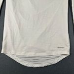 Handful Womens XS White‎ Long Sleeve Athletic Workout Pullover Top Burnout Light White Photo 1