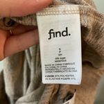 Find Beige Elastic Waist Jogger Sweatpants S Photo 6