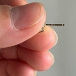 14 Karat Gold Pearl and Diamond Stud Earrings Pearl Pink Tone No Backs Untested White Photo 7