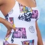 Swimnista James Peter Henry Marvelous Artwork Swimsuit, Sz M White Size M Photo 0