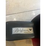 Brighton Leather Slide Sandal Women 8 Y2K Chunky Grunge Preppy Art to Wear Red Photo 3