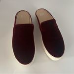 BP . Monika Sz 7.5 Mules Wine Velvet Platform Slip On Shoes Photo 1