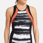 Athleta  Streamline Tri Tank Top, Black Print Photo 0