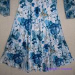 New! Komarov Long Bell Sleeve Charmeuse & Chiffon A Photo 2