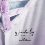 Wonderly  White And Purple Tie Dye Wide Leg Romper Photo 4