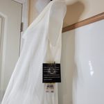 Jones New York Knit Cowl Neck Tank Top Sheer Off White Medium Photo 2