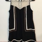 Rewind Bohemian Gauze Mini Dress lace neck line! Photo 7