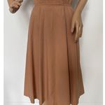 Burberry 70's Burberrys Tan day dress Embroidered Crest, boulton zip & size tab small Photo 10