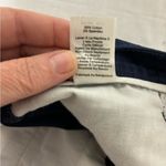 Talbots Womens Navy Blue Flat Front Pockets Casual Capri Size 12 Photo 10
