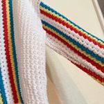 Solid & Striped  The Lola Pullover Crochet Long Sleeved Split Cuffs Photo 9