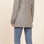 Reformation  Rae Gingham Check Paid Double Breasted Relaxed Blazer Photo 2