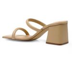 Free People DOUBLE STRAP PARKER HEEL DUNE Women’s Tan Size 6.5 Photo 2