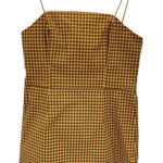 Style Rack Large Brown White Plaid Mini Slip Dress Y2K 90's Clueless Babydoll Photo 0