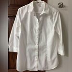 Coldwater Creek Women’s New no tags  No-Iron White Shirt M 10-12 Photo 0