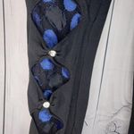 Danis Black Goth Emo Leggings with Blue Accents NWT Size undefined Photo 4