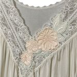 Vintage Shadowline 2 Peignoir Set Gown Robe Ivory Embroidered Flowers Sz S NWT Photo 3