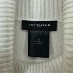 Ann Taylor  ColorBlock Turtleneck Sweater Womens Small White/Grey Photo 4