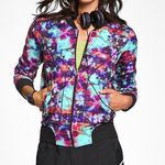 Athleta Floral Fade Bombastic Jacket Purple Turquoise Photo 0