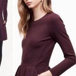 ARITZIA WILFRED Tartine Burgundy Fit and Flare Dress Size 2 Red Photo 1