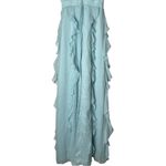 Lovers + Friends NWT  Ruffle Halter Maxi Dress Baby Blue XS Photo 13