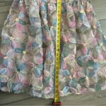 Storia  Stacy Sequin Floral Multi Puffed Sleeve Sparkle Babydoll Mini Dress L Photo 9