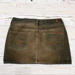 7 For All Mankind  Acid Washed Mini Denim Skirt 27 Photo 4
