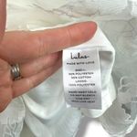 Lulus NWOT Floral Feelings White Floral Burnout Jacquard Babydoll Mini Dress Size M Photo 11