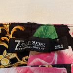 54 New York & Company 7th Avenue Suiting Collection Floral Stretch Shorts Black Size 2 Photo 6