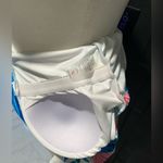 One Piece NWOT Pink & Blue Leaves/ Zip Up Front /Half Sleeve Swimsuit Size:Small Photo 7