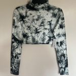 PINK - Victoria's Secret Victoria Secret Pink x Chloe x Halle Women's Sz L Tie Dye Cropped Turtleneck Photo 0