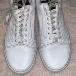 Vans  white leather sneaker unisex woman size 6.5 men size 5 Photo 1