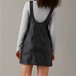 American Eagle American‎ Eagle Outfitters Black Leather Dress. Sz S Photo 2