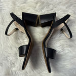 Cole Haan Josie Block Heel Sandals – Black Leather – Women’s 7B – New Photo 3