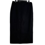 ZARA  Professional Straight Pencil Fitted Midi Stretch Skirt Back Slit L Black Photo 9