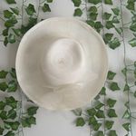 Vintage Cream Bow Hat White Photo 7